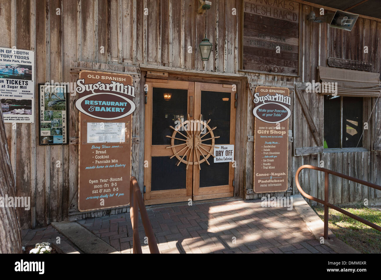 The SugarMill Spanish Pancake House at De Leon Springs State Park in