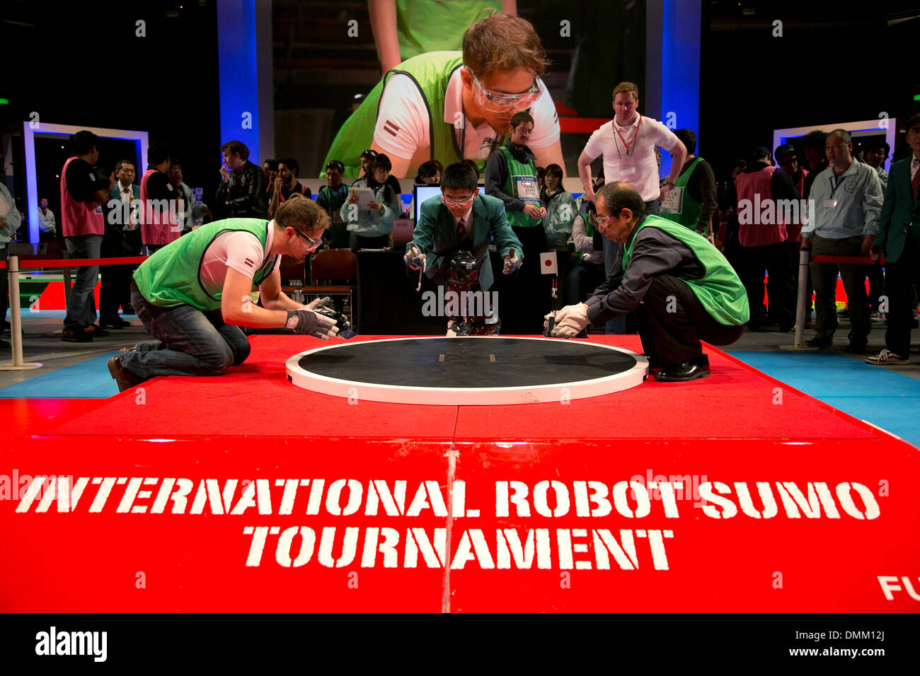 Tokyo, Japan - Robot operators from seven countries (Brazil, Mexico ...