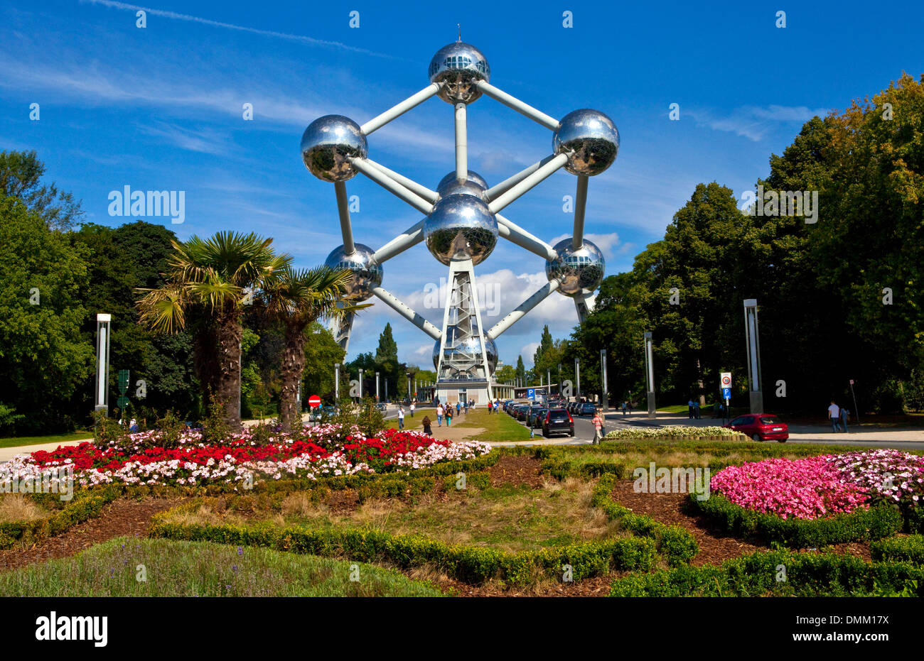 The famous Aomium monument in Brussels, Belgium Stock Photo Alamy