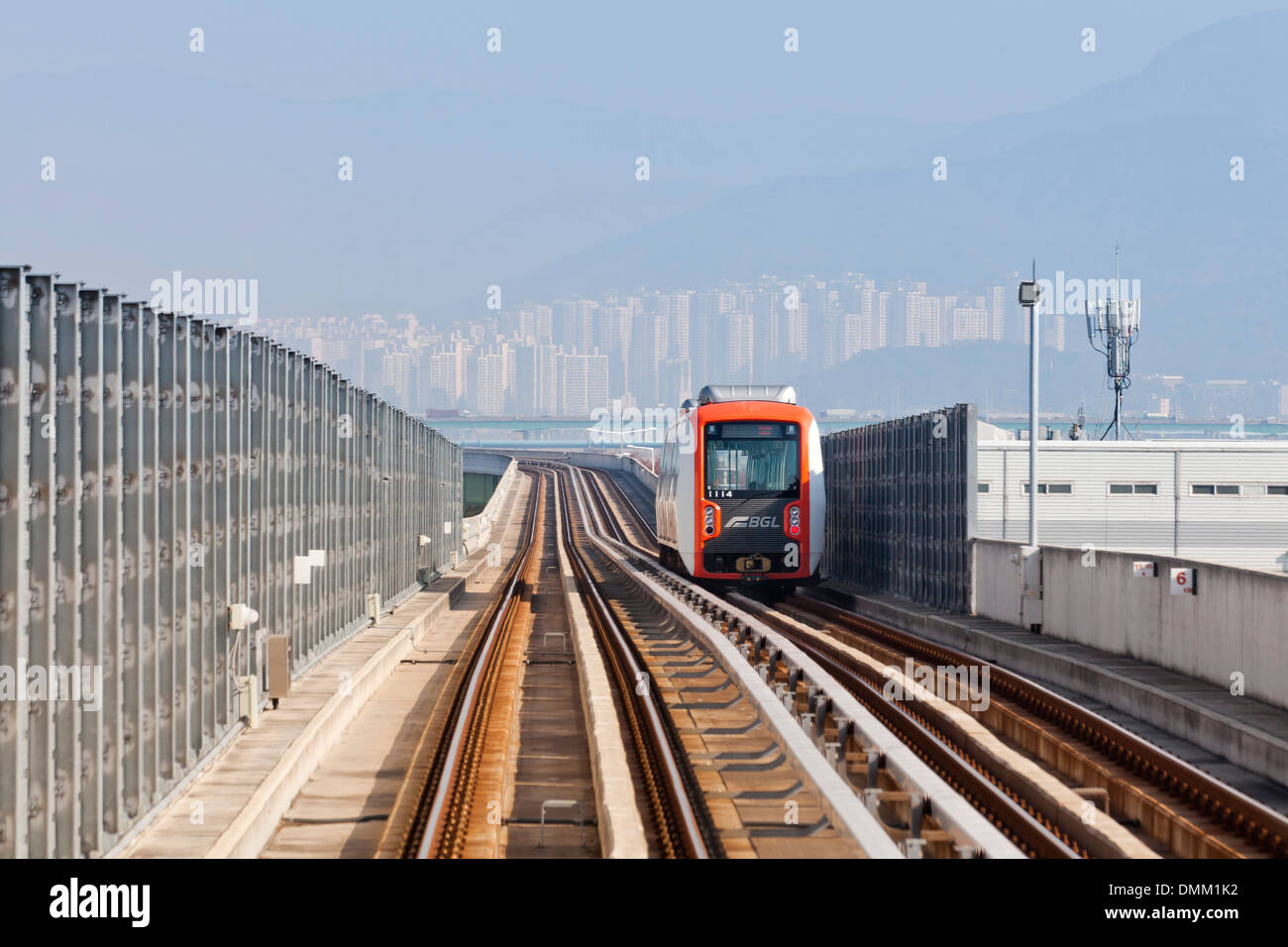 Busan–Gimhae Light Rail Transit train - South Korea Stock Photo