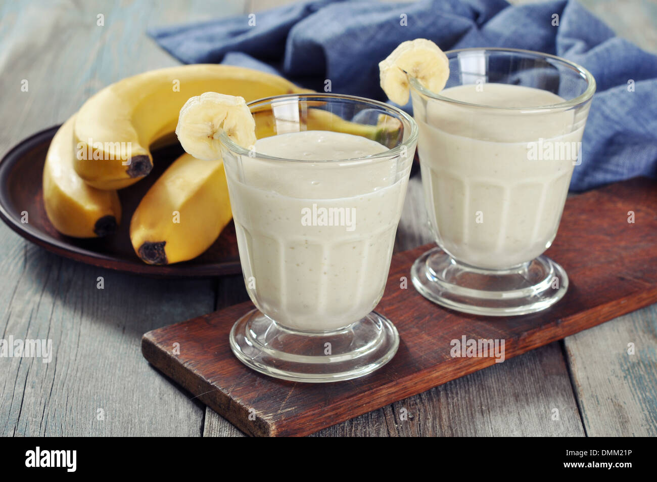 Banana juice glass hi-res stock photography and images - Alamy