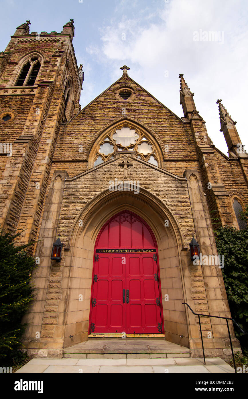 The exterior of Trinity Episcopal Church in Columbus, Ohio, USA Stock