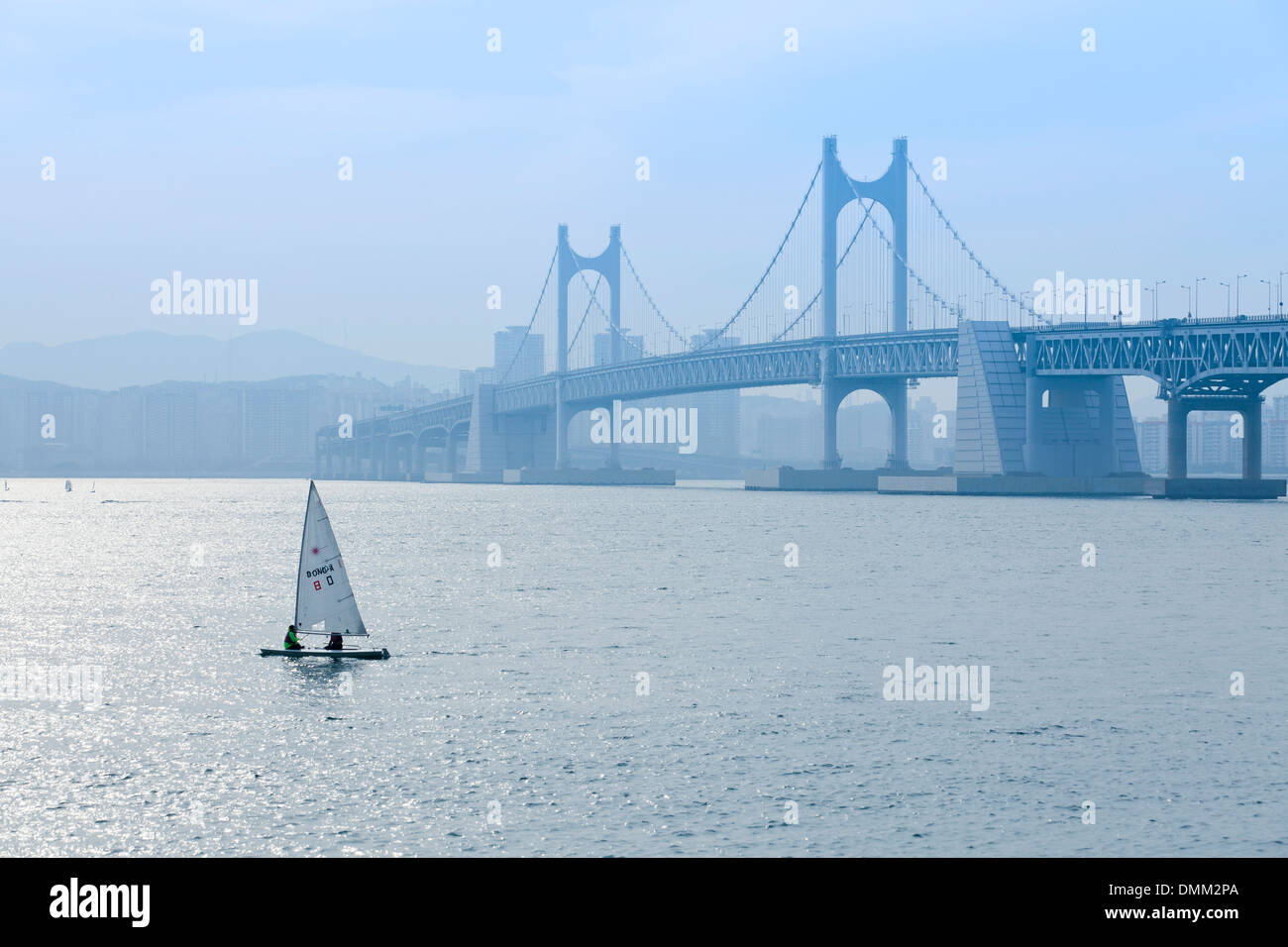 Gwangan suspension bridge Busan, South Korea Stock Photo Alamy
