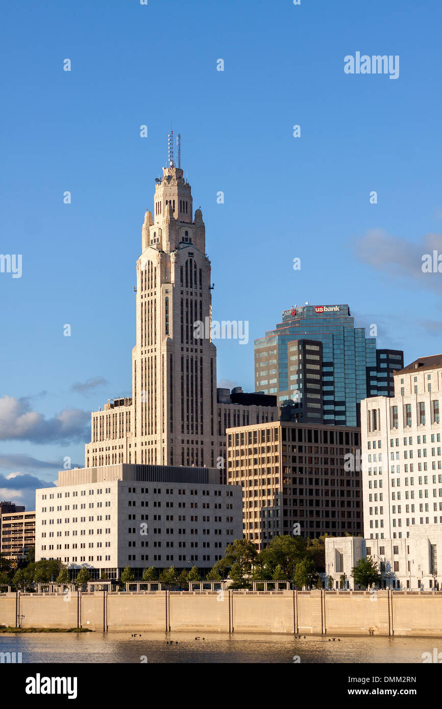 The LeVeque tower in Columbus, Ohio, USA. Stock Photo