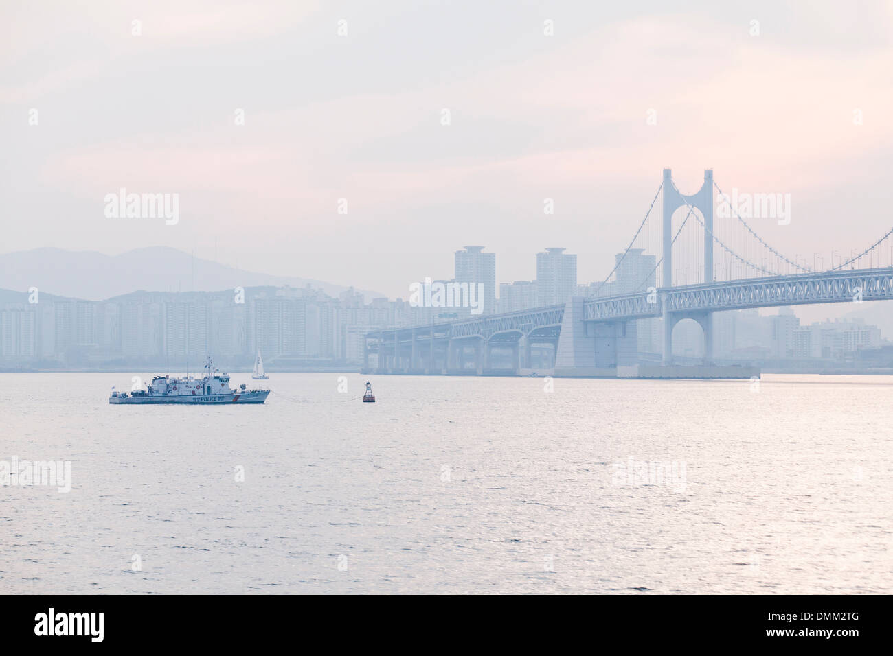 Gwangan suspension bridge Busan, South Korea Stock Photo Alamy