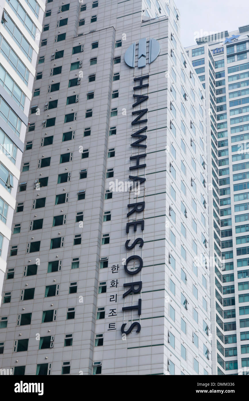 Hanwha Resorts hotel - Busan, South Korea Stock Photo