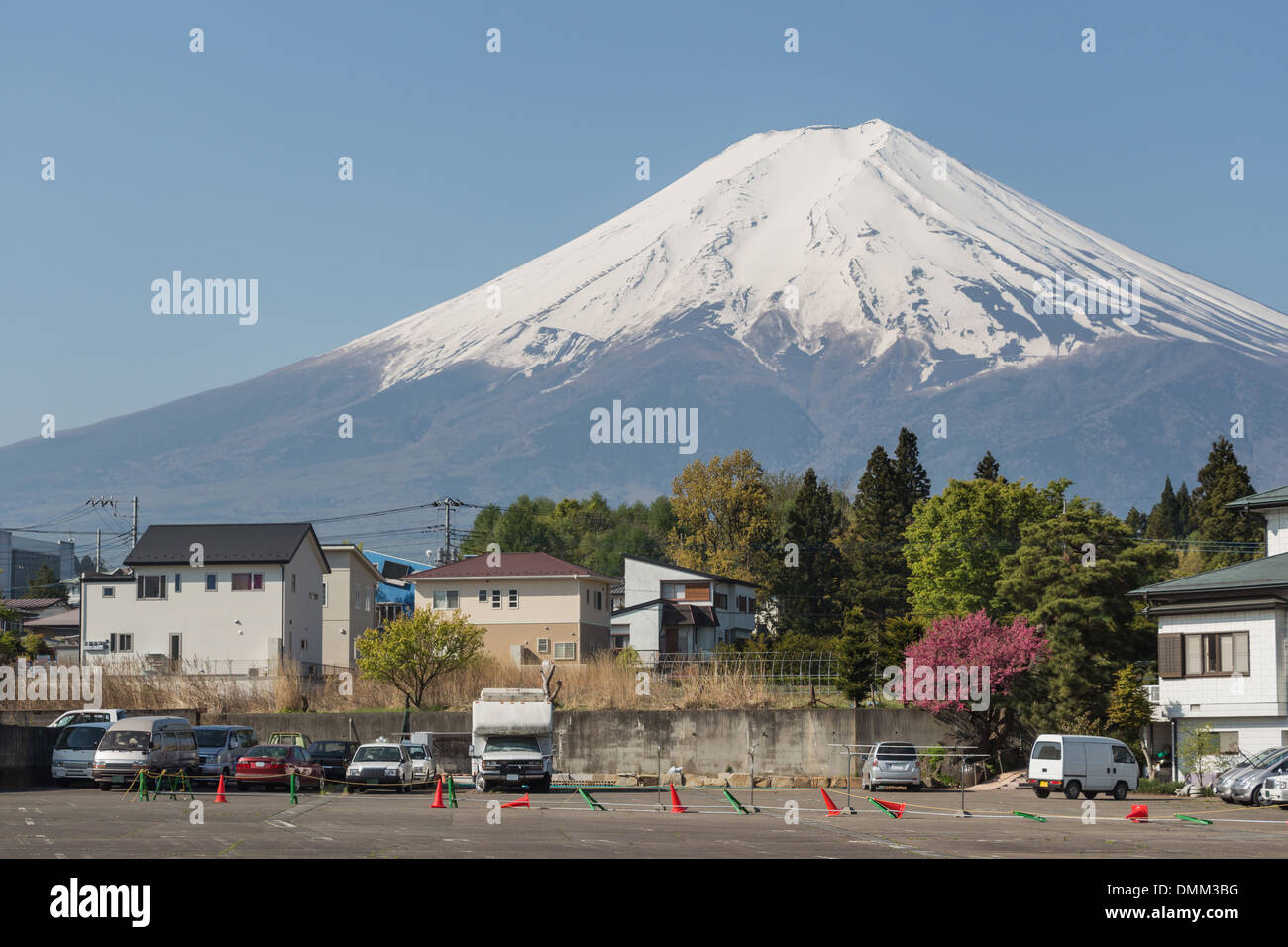 Mt Fuji with city view Stock Photo Alamy
