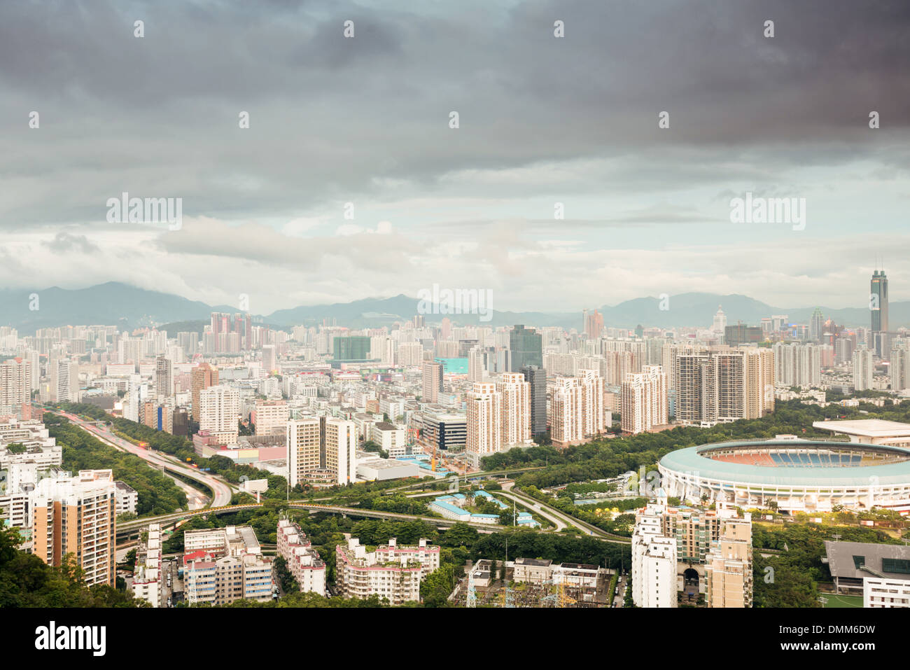 Aerial view of chinese city,shenzhen Stock Photo - Alamy