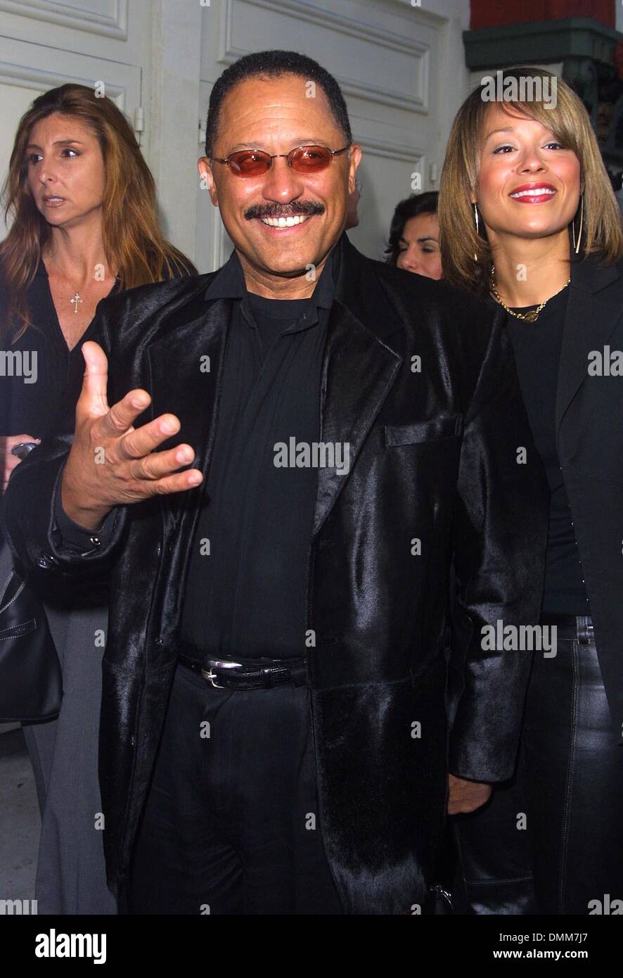 Aug. 21, 2002 - Los Angeles, CALIFORNIA, USA - JUDGE JOE BROWN AND WIFE..UNDISPUTED - PREMIERE.MANN FESTIVAL THEATER, WESTWOOD, CA.AUGUST 21, 2002. NINA PROMMER/   2002 K25862NP(Credit Image: © Globe Photos/ZUMAPRESS.com) Stock Photo
