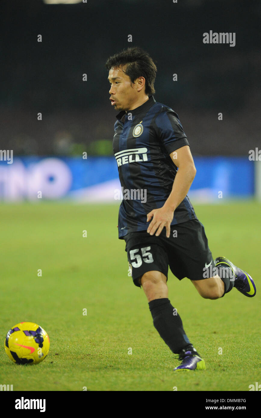 Naples, Italy. 15th Dec, 2013. Yuto Nagatomo of FC Internazionale Milano during the Serie A match between SSC Napoli and Parma FC at Stadio San Paolo on Dicembre 15, 2013 in Naples, Italy. Photo: Franco Romano/Nurphoto Credit:  Franco Romano/NurPhoto/ZUMAPRESS.com/Alamy Live News Stock Photo