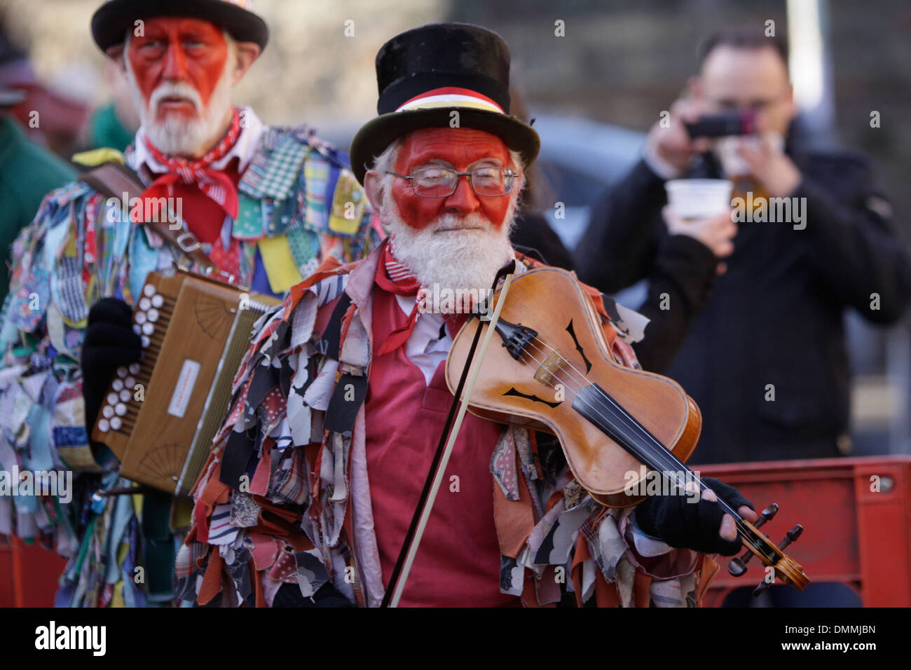 The Red Leicester Morris Men perform in Whittlesey at the annual Straw