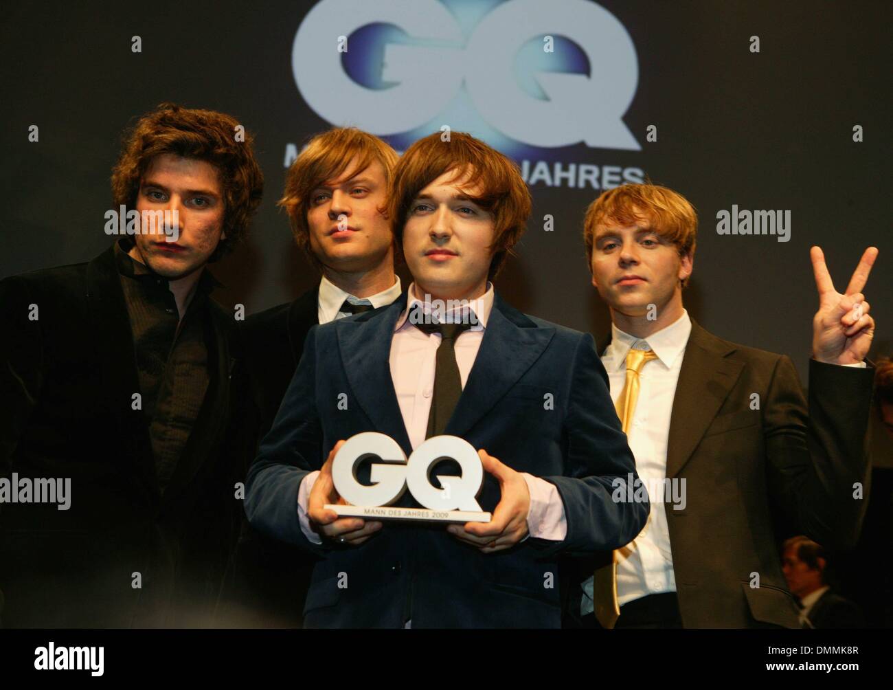 Mando Diao at the GQ Gala 'Men of the Year 2009' in Munich on the 3rd of November in 2009. Stock Photo