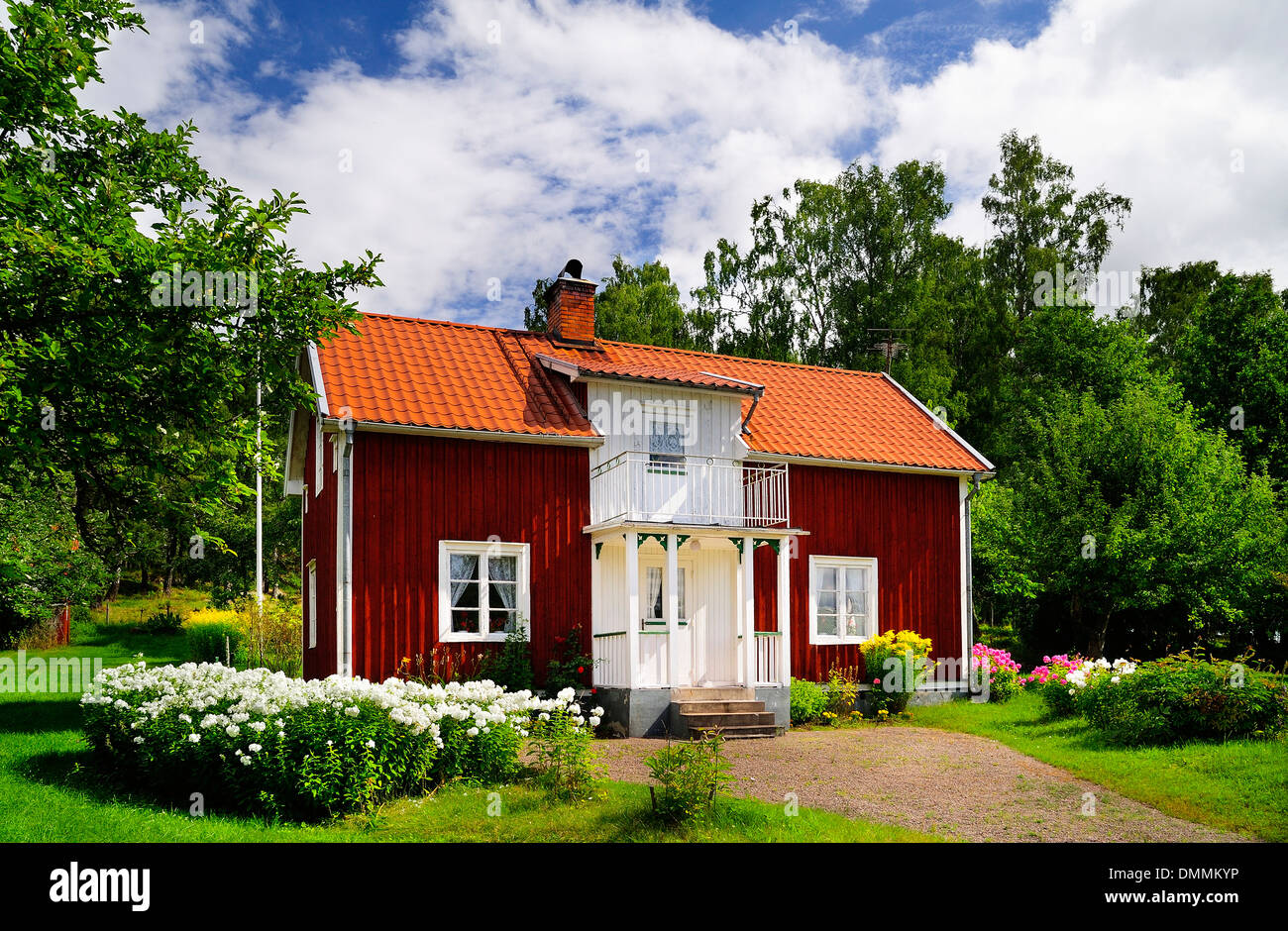 Sweden, Smaland, Kalmar laen, Vimmerby, Gebo, residential house Stock Photo