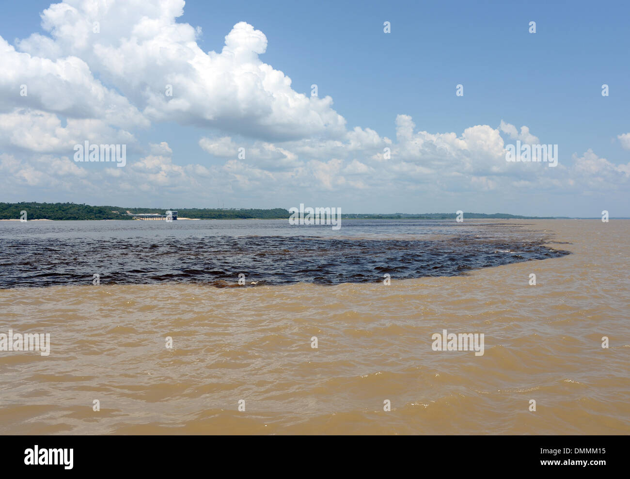 Manaus, Brazil. 11th Dec, 2013. View of the confluence of the Solimões ...