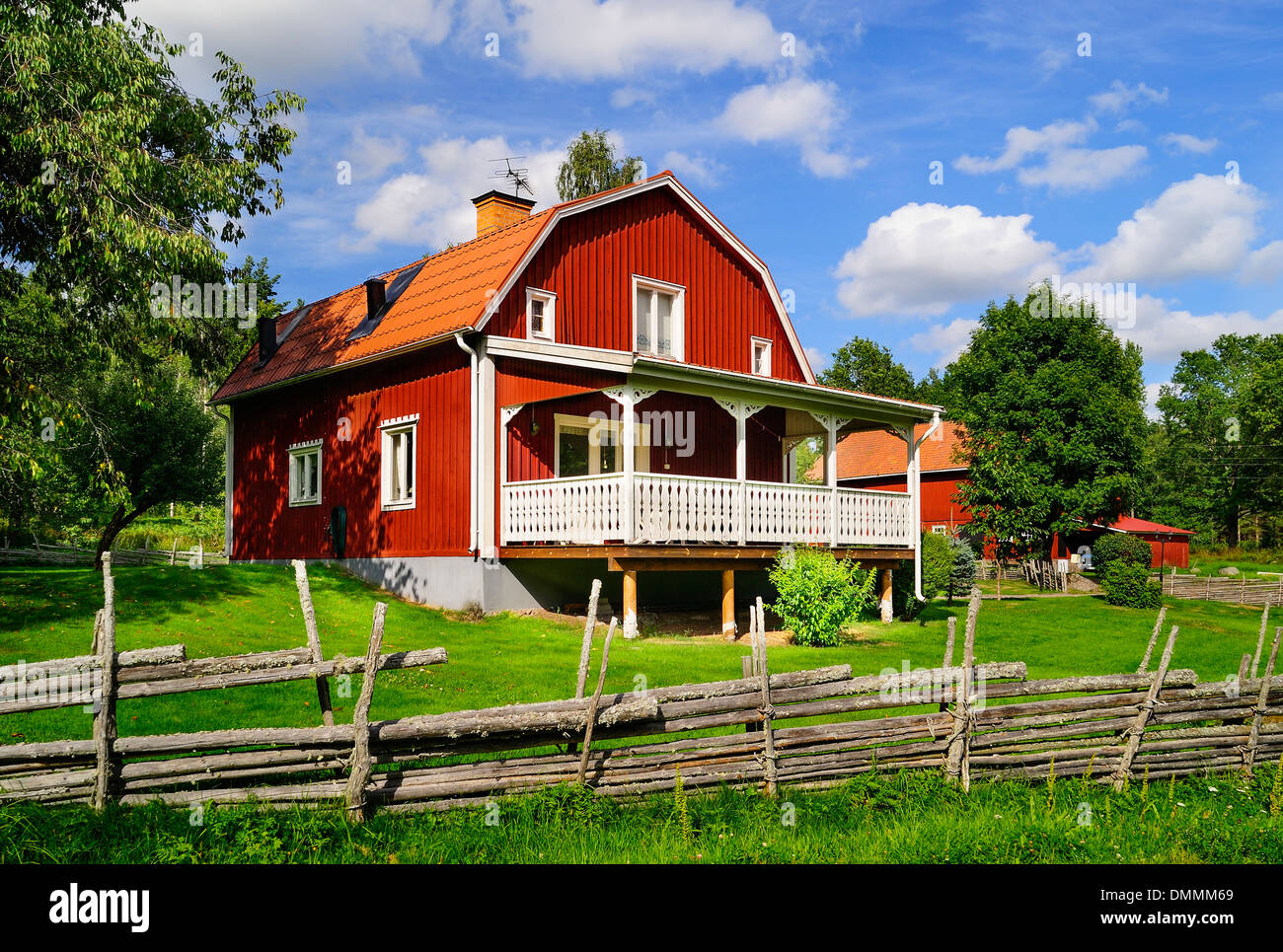 Sweden, Smaland, Kalmar laen, Vimmerby, Prastsjon, residential house Stock Photo