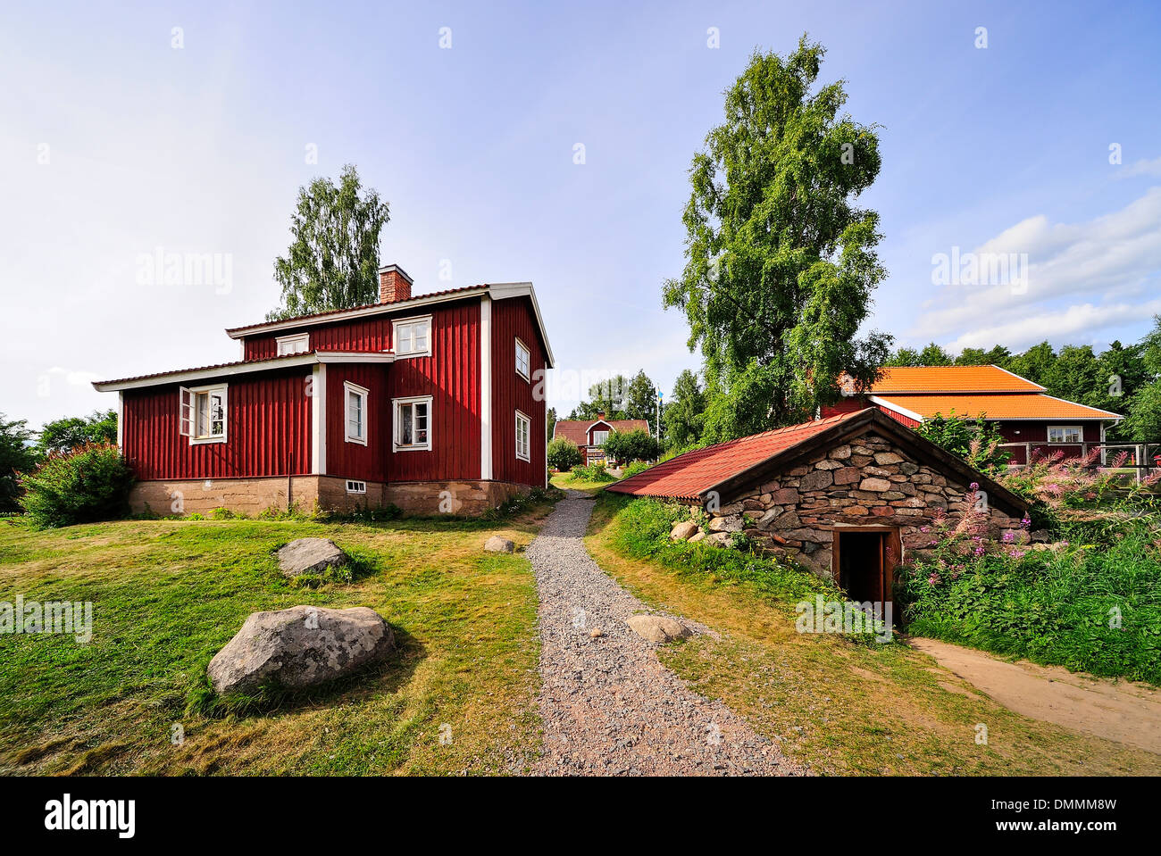 Sweden, Smaland, Gibberyd, Katthult farm, shooting location Astrid Lindgren  films Emil of Loenneberga Stock Photo - Alamy