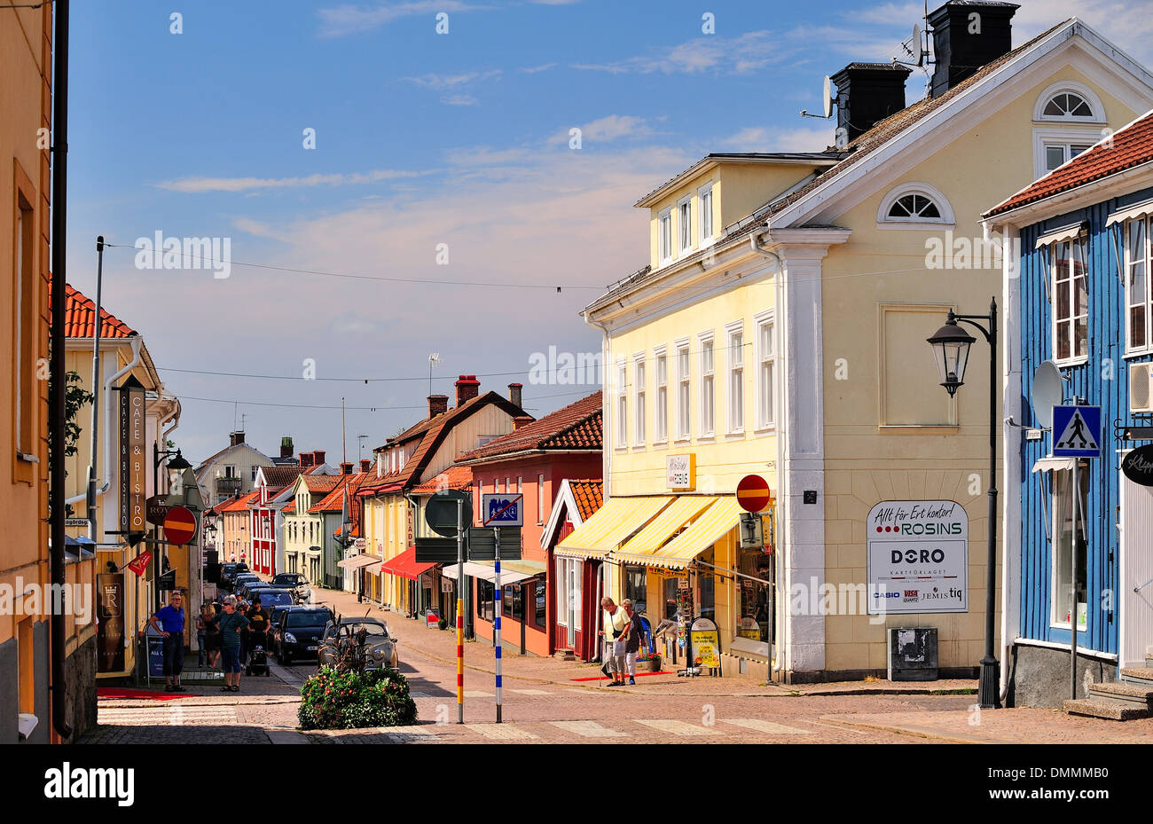 Sweden, Smaland, Vimmerby, View of town Stock Photo
