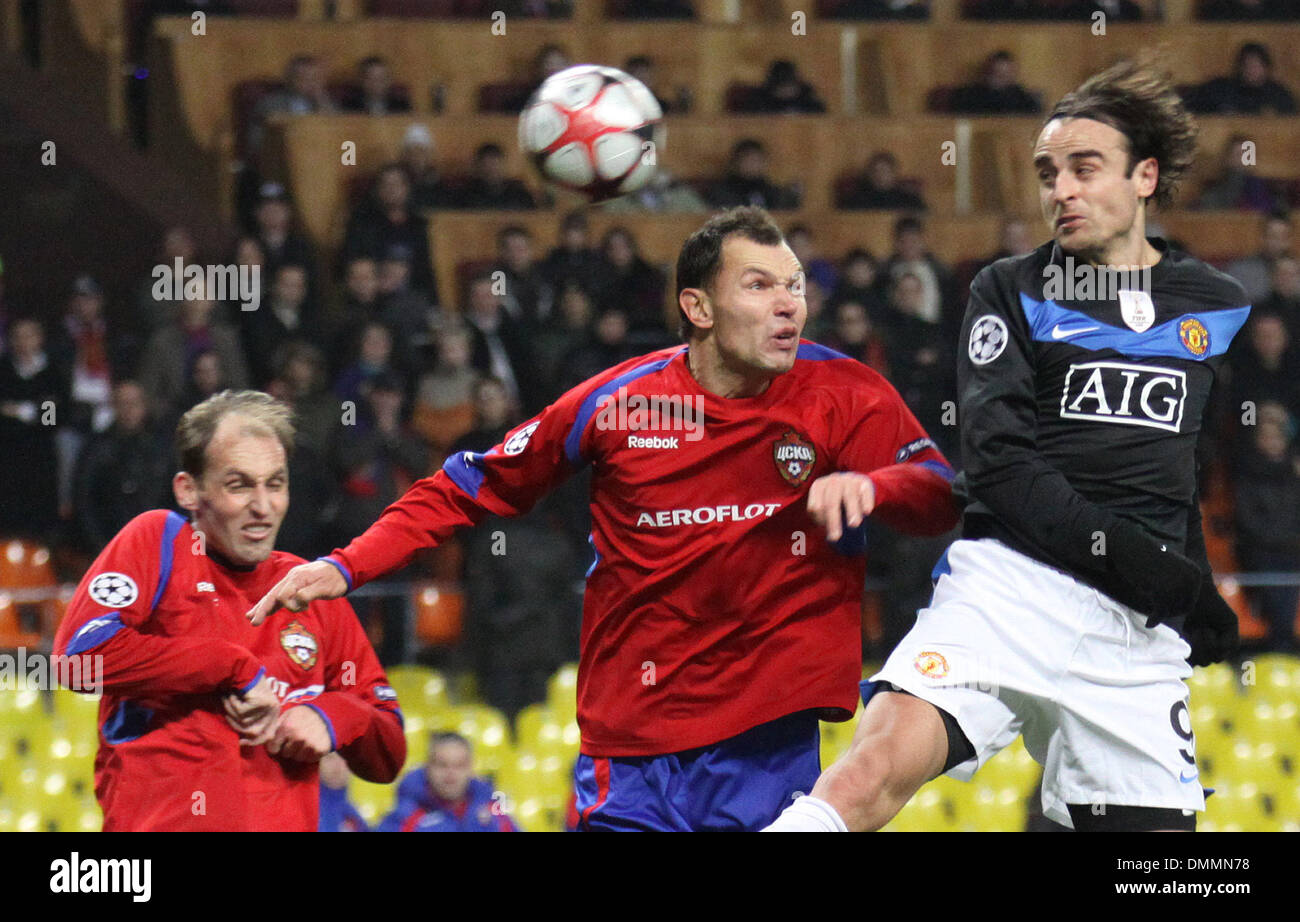 Oct 21, 2009 - Moscow, Russia - UEFA Champions League match between CSKA Moscow and Manchester United PICTURED: Manchester United centre-forward DIMITAR BERBATOV. (Credit Image: © PhotoXpress/ZUMA Press) Stock Photo