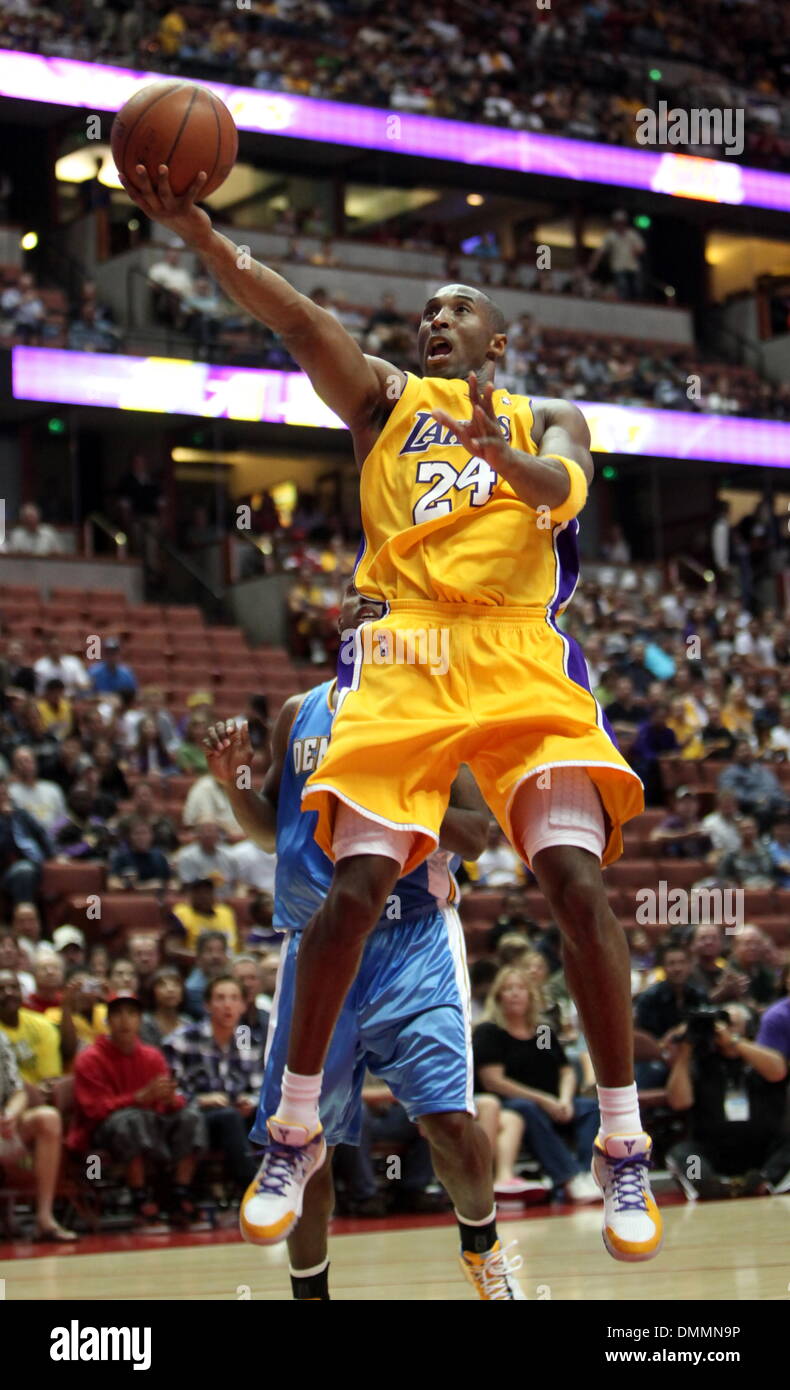 Oct 22, 2009 - Anaheim, California, USA - Los Angeles Lakers' KOBE