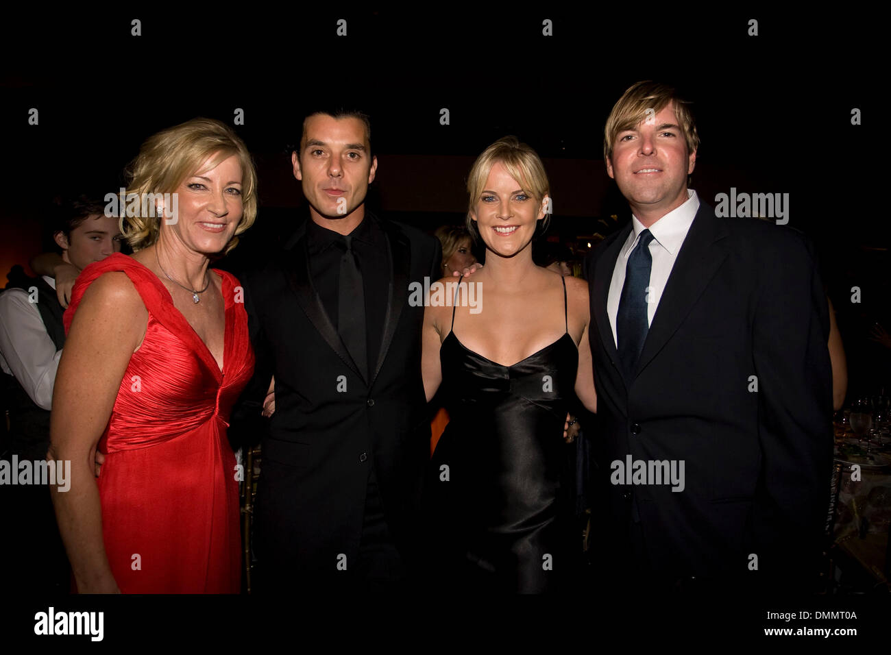 Nov 06, 2009 - Delray Beach, Florida, United States - CHRIS EVERT, GAVIN ROSSDALE, MAEVE QUINLAN and DAVID MCMILLAN at the Boca Raton Resort & Club for the 20th Annual Pro-Celebrity Gala during the Chris Evert/Raymond James Pro-Celebrity Tennis Classic. (Credit Image: © Susan Mullane/ZUMA Press) Stock Photo