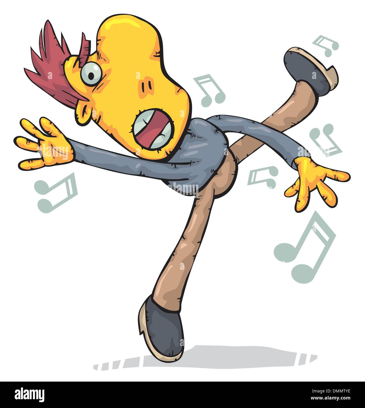 Drunk dancer stock vector images alamy