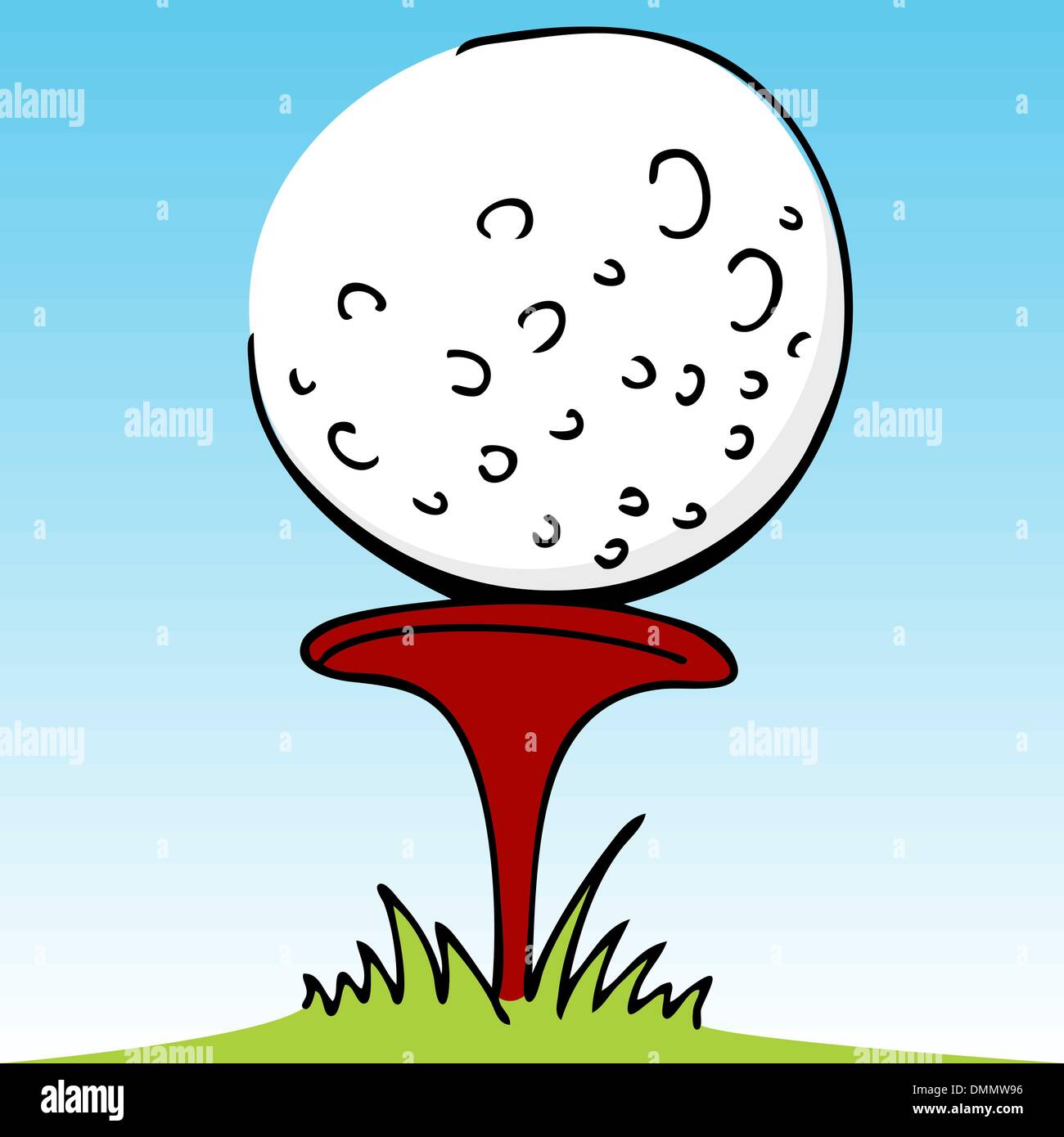 Golf Ball With Divot Stock Vector Image & Art - Alamy