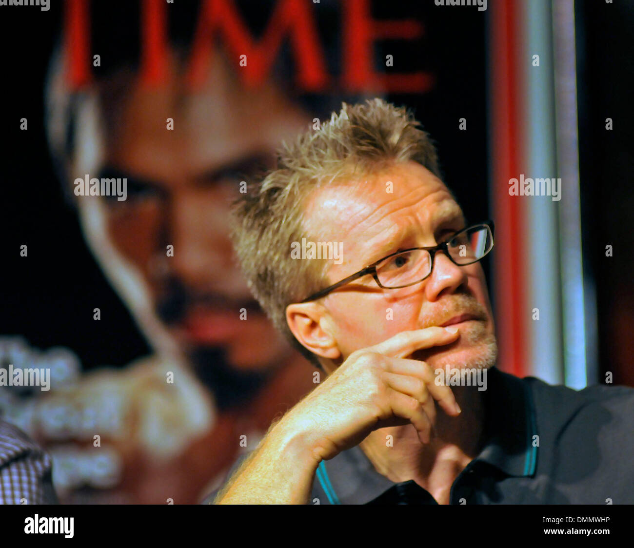 Nov 11, 2009 - Las Vegas, Nevada, USA -  Manny Pacquiao's trainer FREDDIE ROACH during the final news conference at the MGM Grand before Pacquiao's WBO welterweight championship bout against  Miguel Cotto on Saturday, Nov. 14, 2009 at the MGM Grand Garden Arena. (Credit Image: © David Becker/ZUMApress.com) Stock Photo