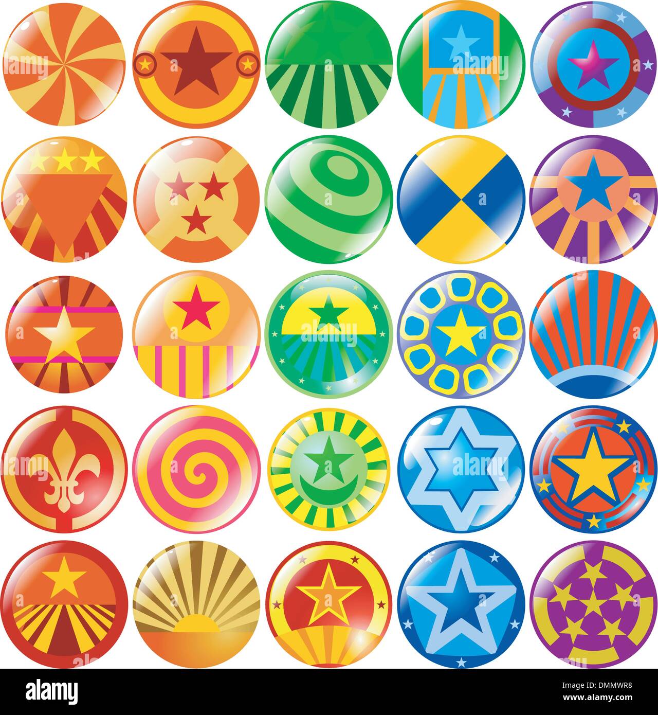 set of the colored textured buttons Stock Vector Image & Art - Alamy