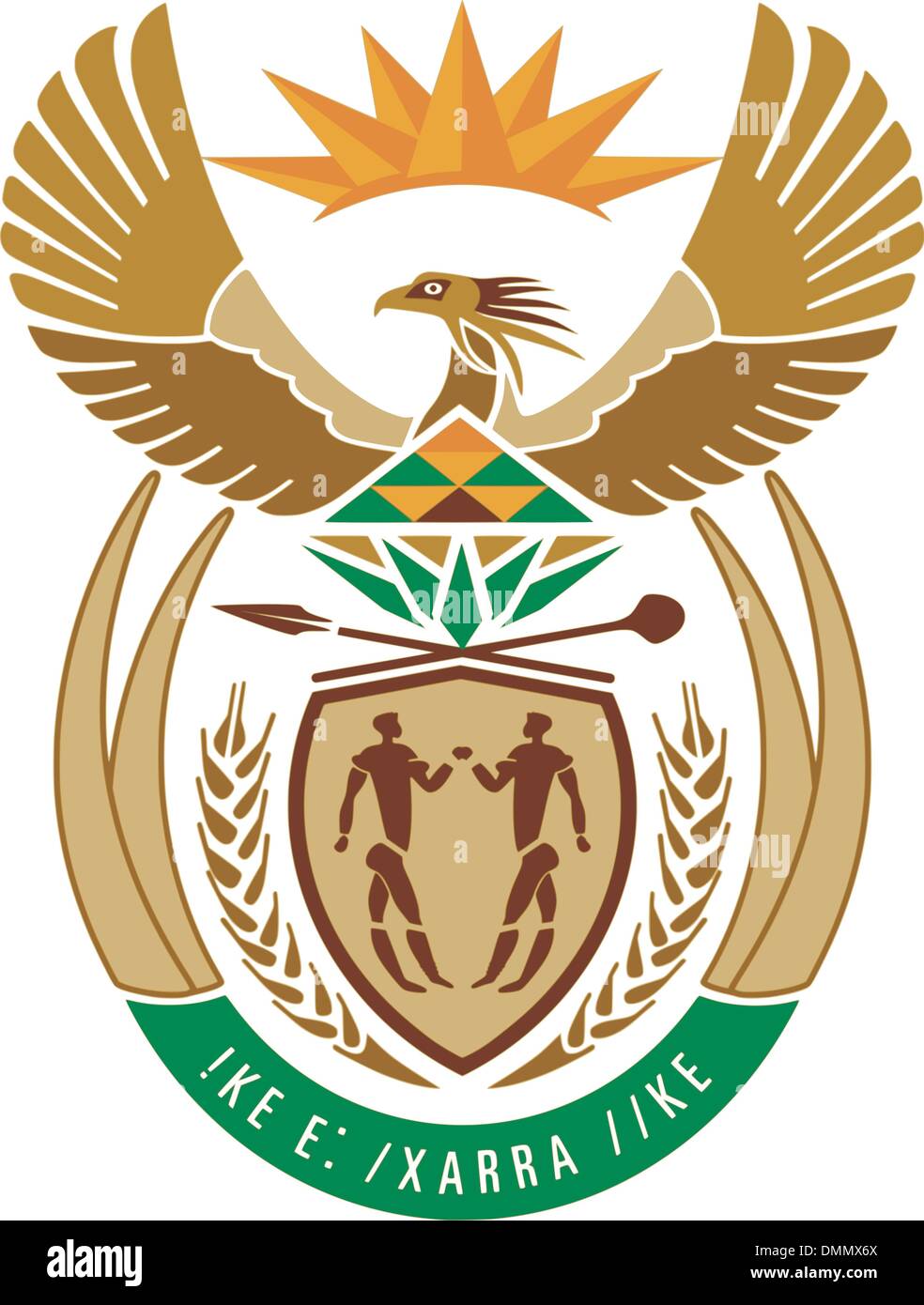 South africa coat of arms hi-res stock photography and images - Alamy