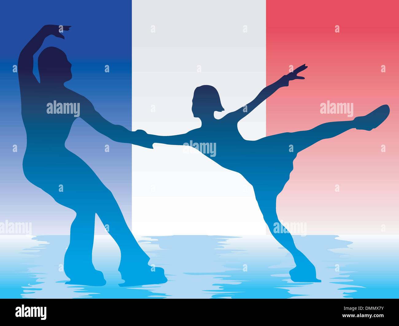 France ice skating Stock Vector Images Alamy