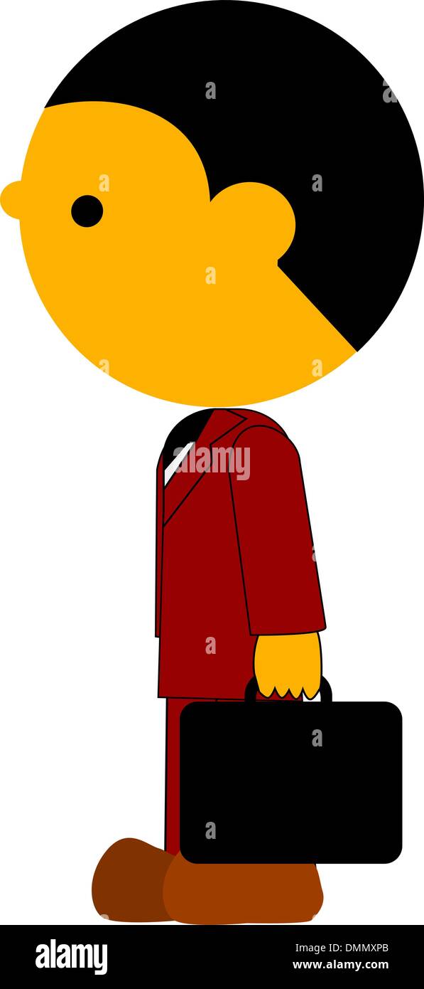 Illustration of businessman Stock Vector