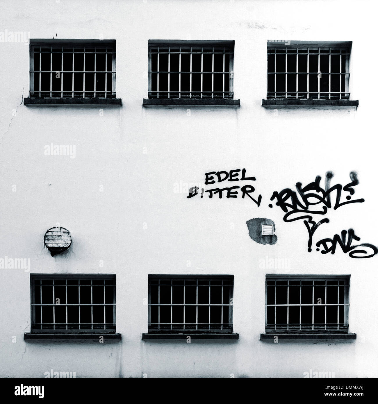 Germany, Offenbach, House covered with graffiti Stock Photo Alamy