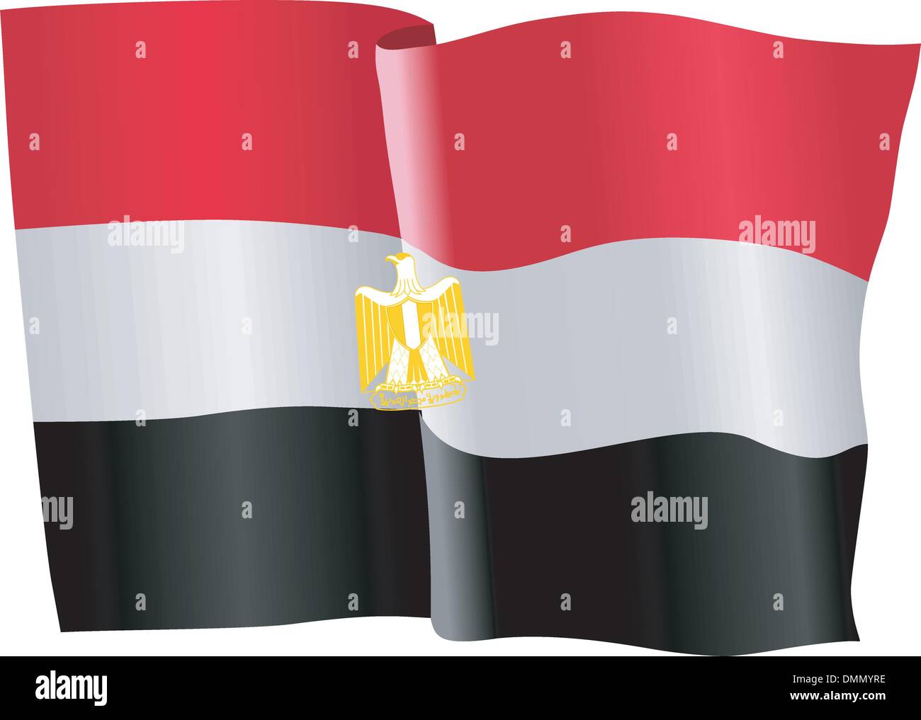 flag of Egypt Stock Vector