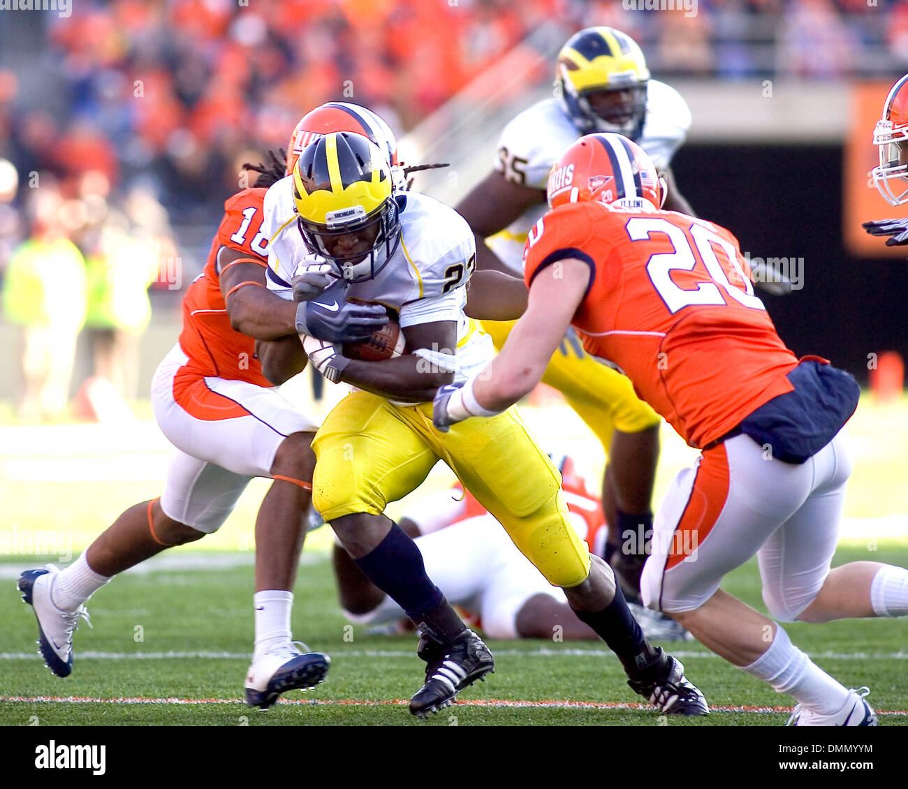 Oct 31, 2009 Champaign, Illinois, USA Michigan running back CARLOS
