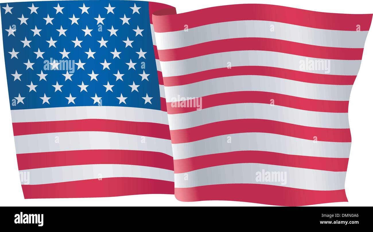flag of USA Stock Vector