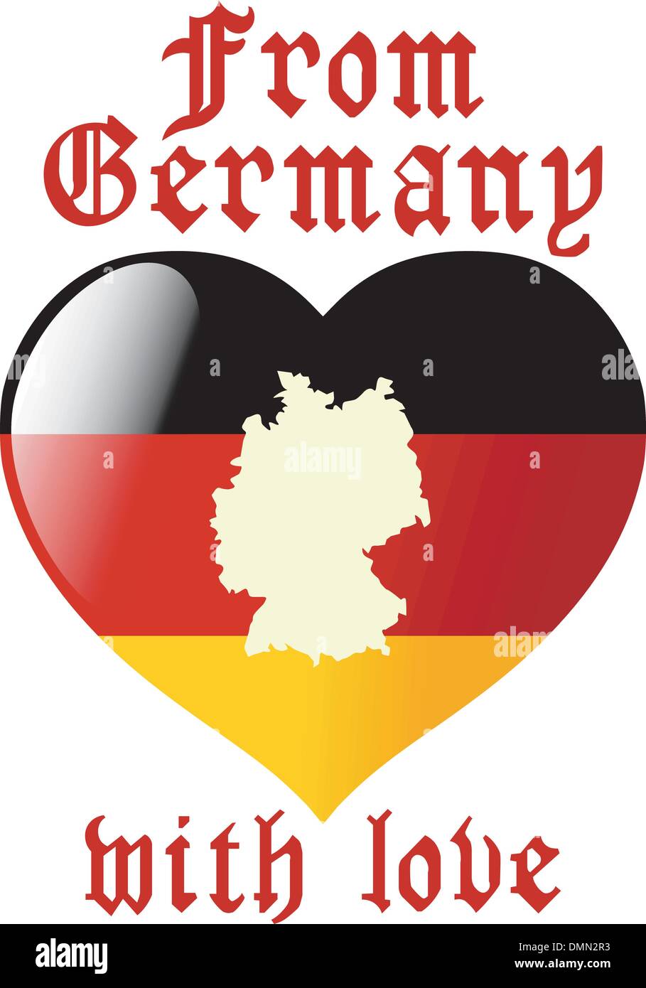 from Germany with love Stock Vector