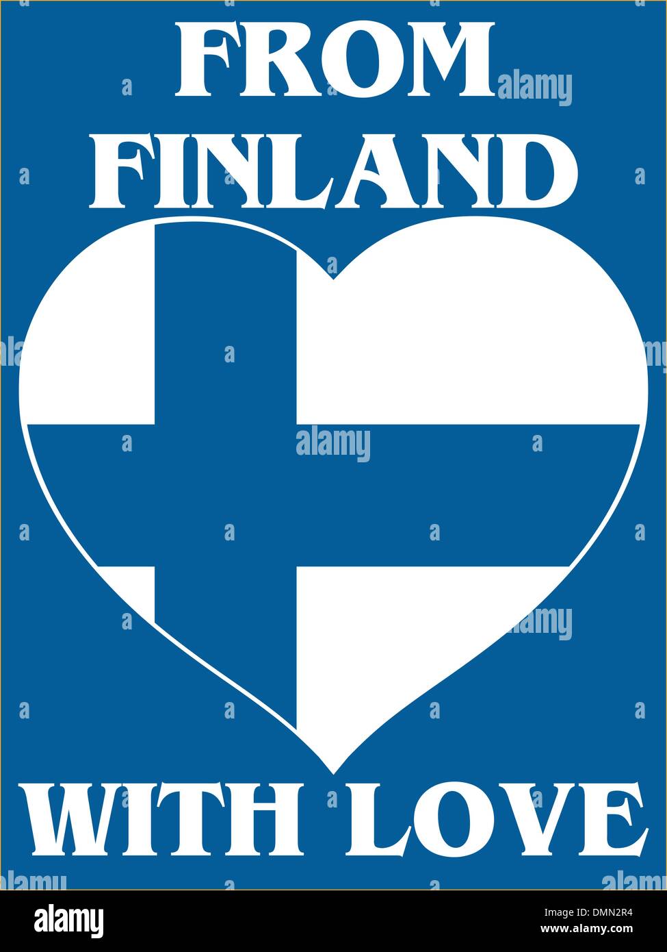 from Finland with love Stock Vector
