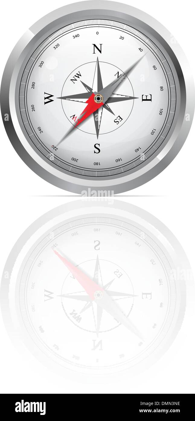 Glossy Compass Stock Vector