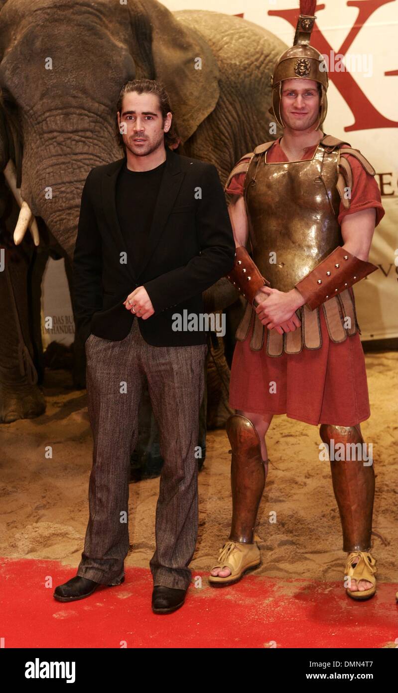 Colin Farrell at the German premiere of 'Alexander' in Cologne. Stock Photo