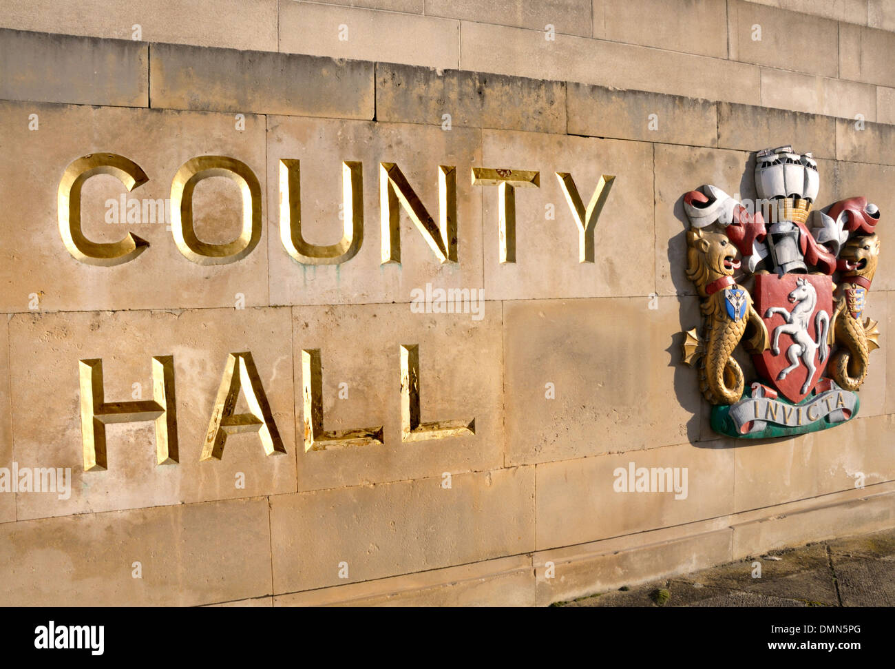 Maidstone, Kent, England, UK. County Hall / Sessions House. HQ of the Kent County Council Stock Photo