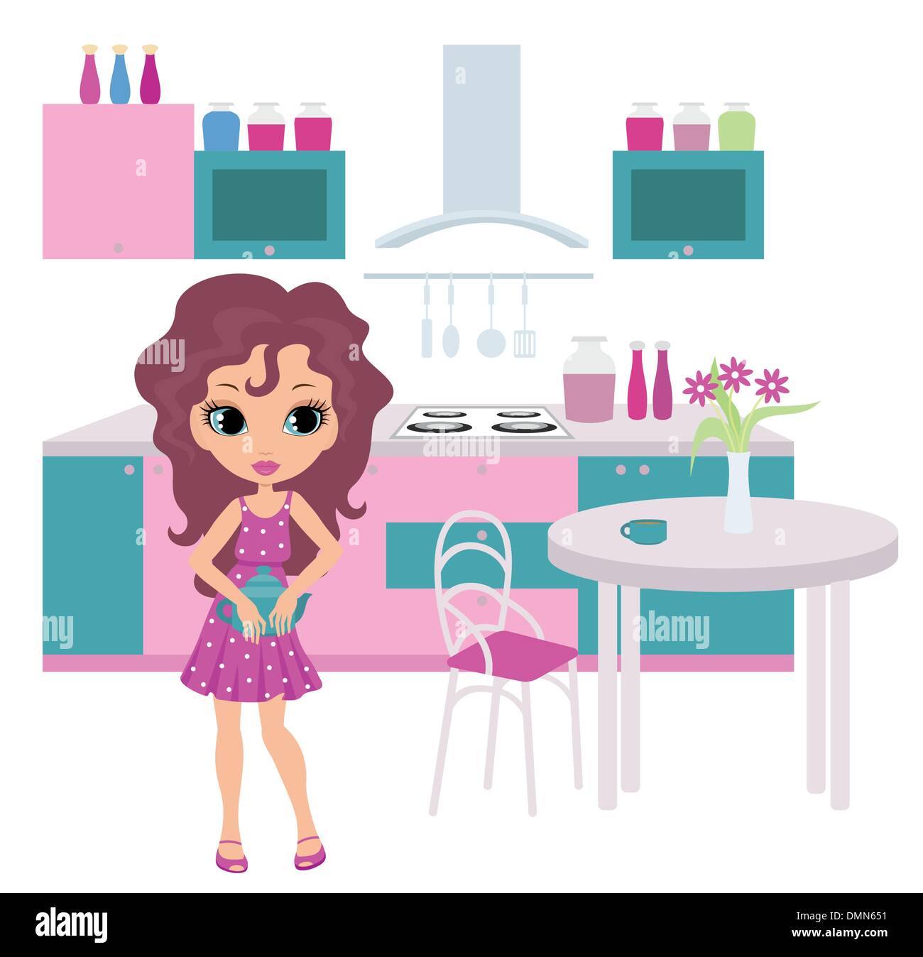 Cartoon Girl High Resolution Stock Photography And Images Alamy
