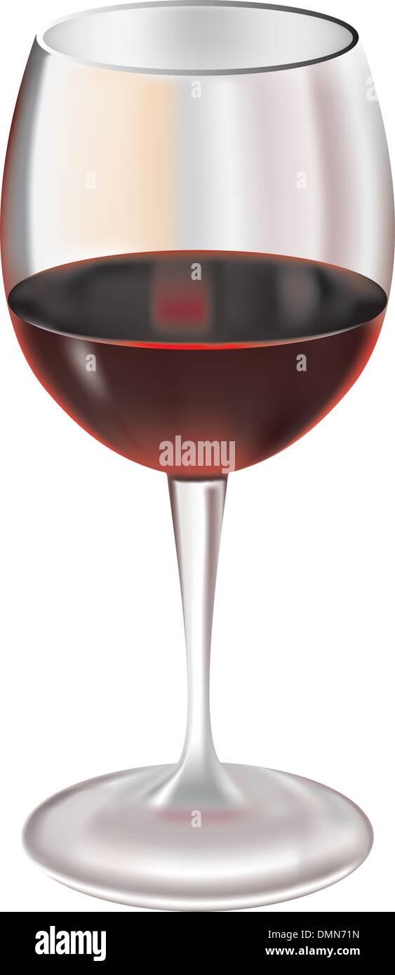 Glass of red wine Stock Vector Image & Art - Alamy