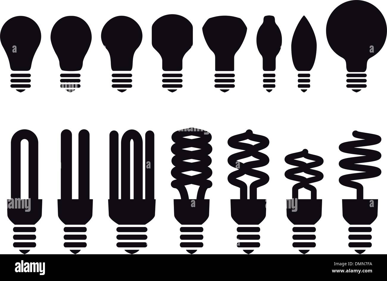 energy saving bulbs, vector Stock Vector