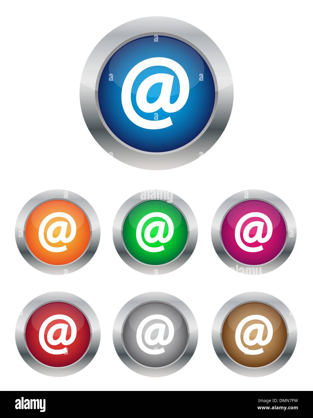 Email blue round web Cut Out Stock Images Pictures Alamy
