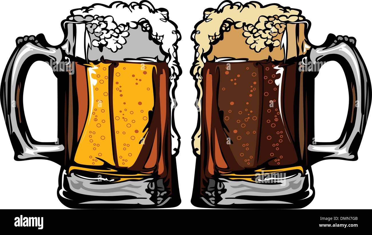 Beer or Root Beer Mugs Vector Images Stock Vector Image & Art - Alamy