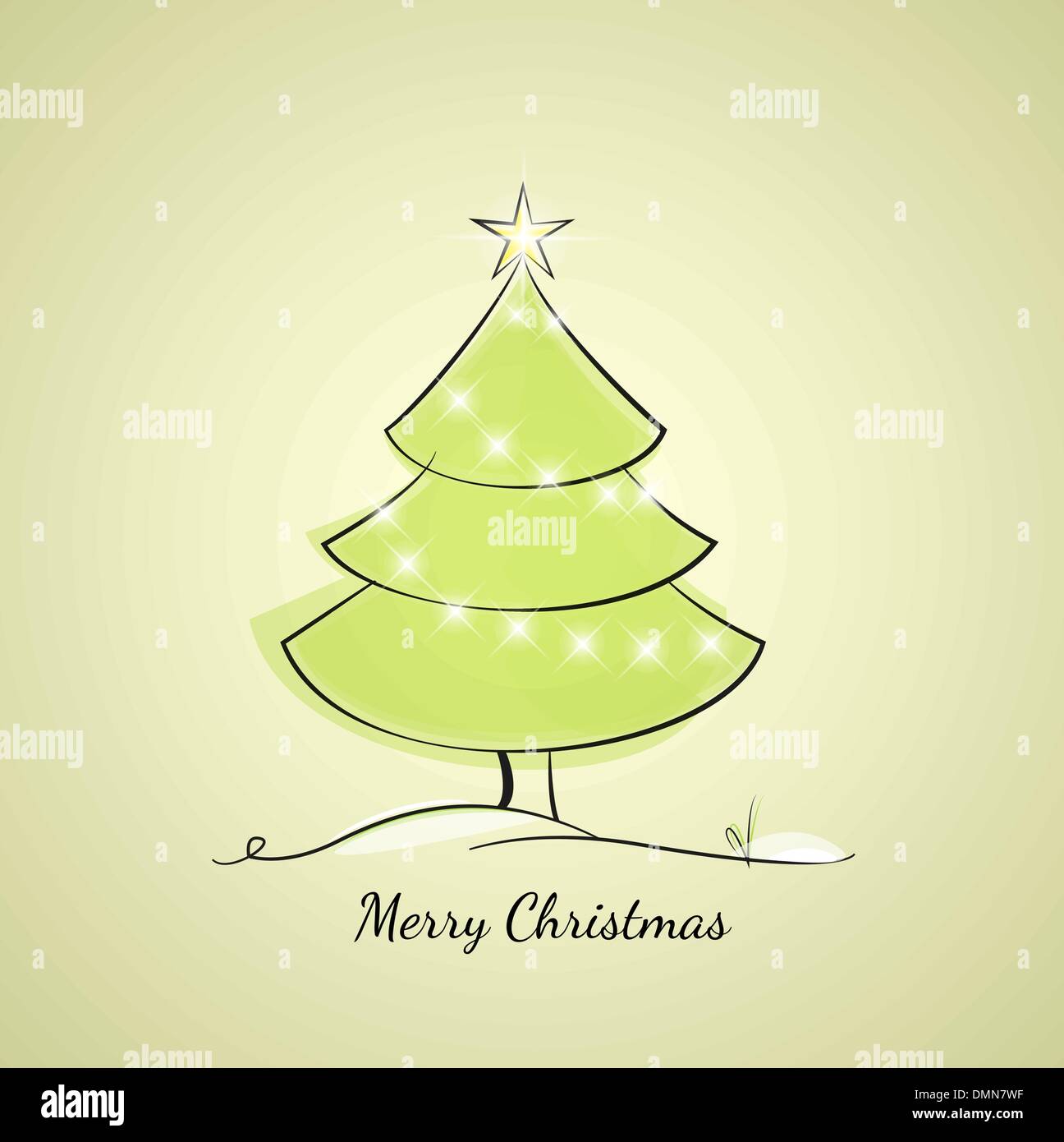 Christmas tree shiny ornaments Stock Vector Images - Alamy