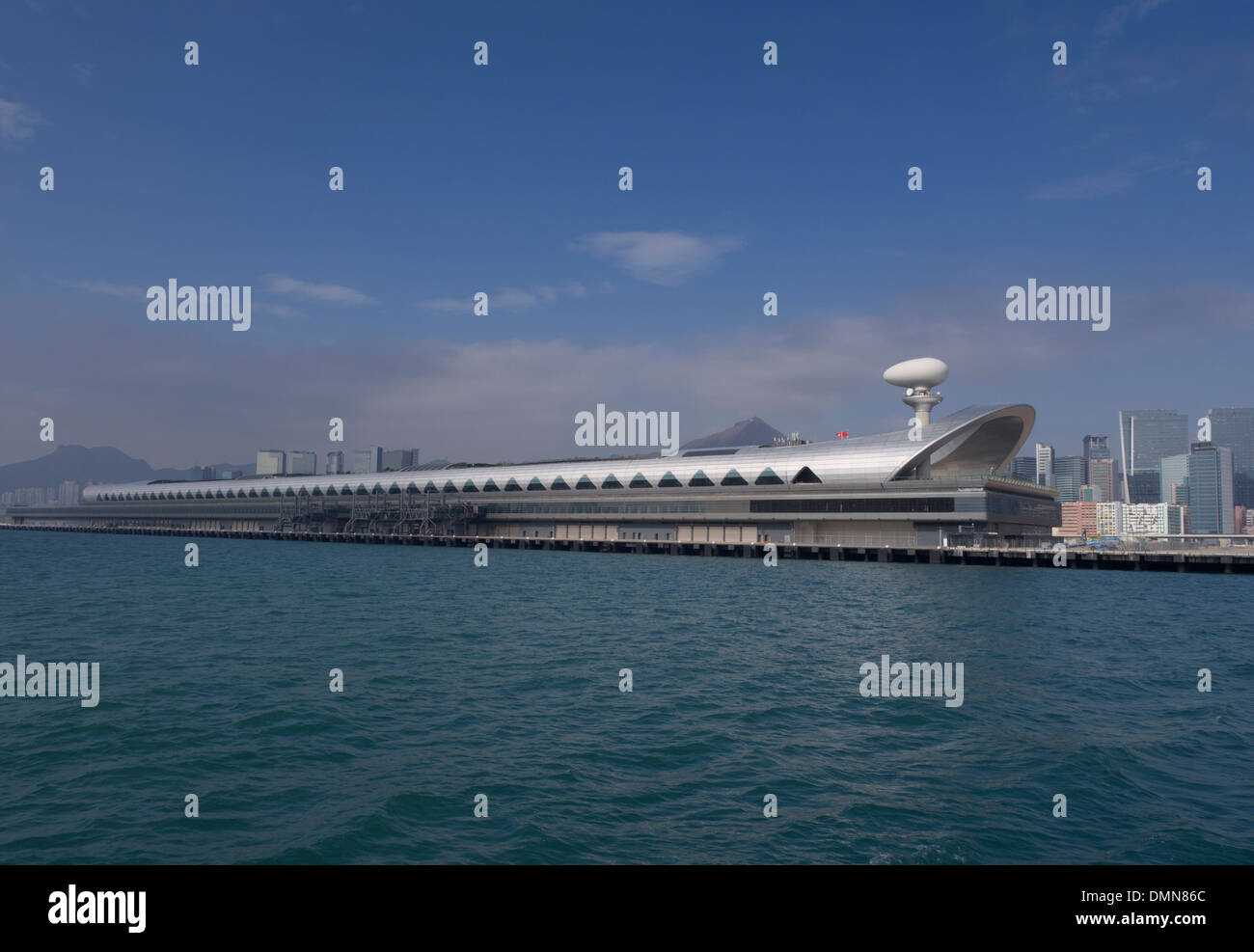 Kai Tak cruise ship terminal in Kowloon Bay Hong Kong Stock Photo