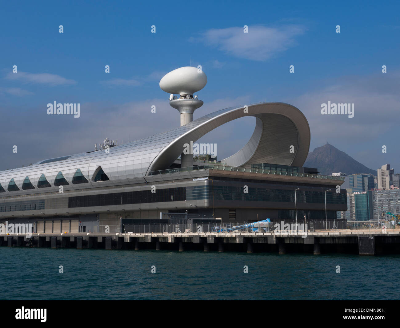 Kai Tak cruise ship terminal in Kowloon Bay Hong Kong Stock Photo