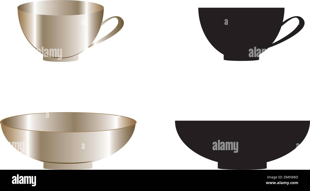 tableware Stock Vector