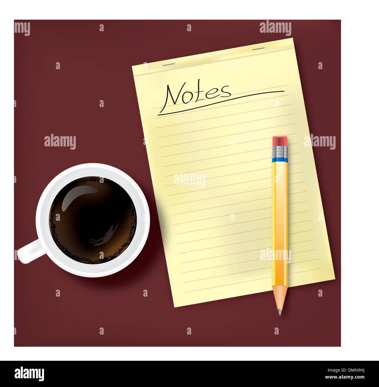 Notes and coffee Stock Vector Image & Art Alamy